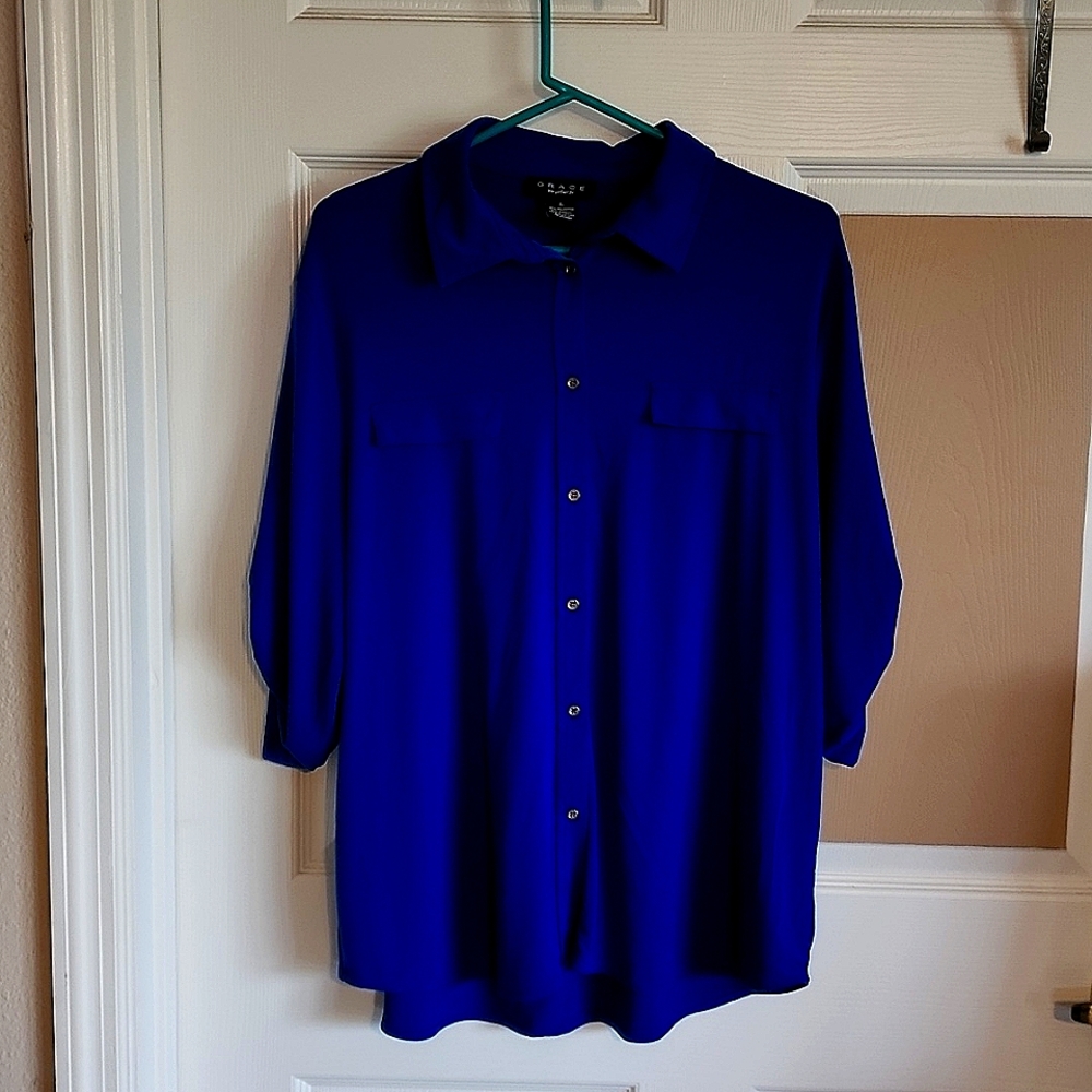 Womens button up blouse